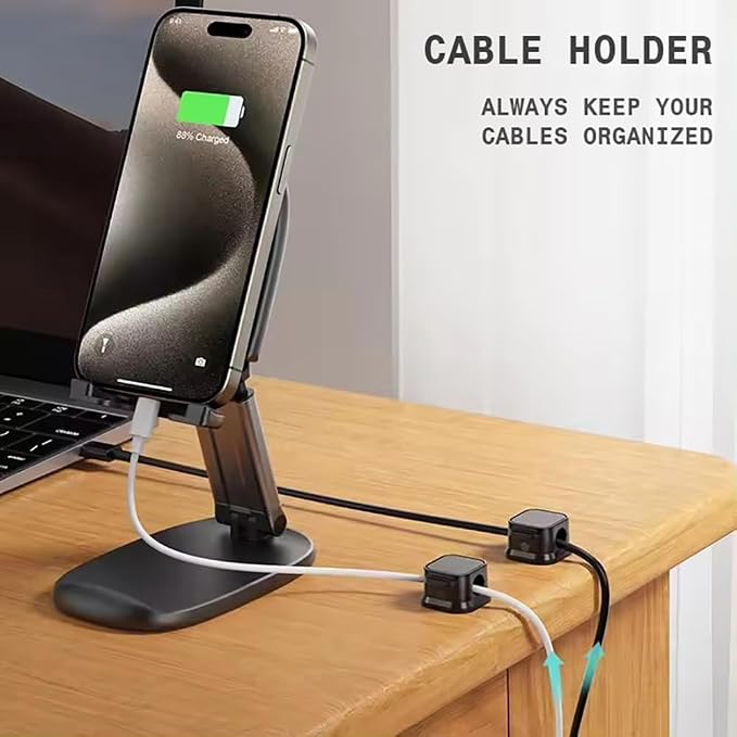 Generic 6 Pack Magnetic Cord Holder, Adhesive Wire Organizer, Under Desk Cable - Image 3