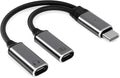 USB C Splitter，2 in 1 USB C Headphone and Charger Adapter Audio Dongle Cable by Unknown