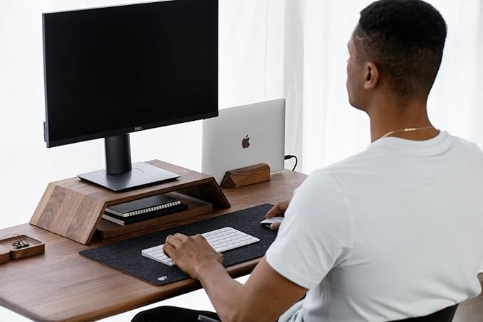Oakywood Vertical Laptop Stand Wood - Image 9