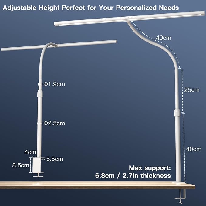EYOCEAN Desk Lamp, 31.5" Desk Light - Image 5