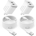 iPhone Fast Charger, Fast Adapter i Phone 2Pack Dual Port USB Wall Charger by Unknown