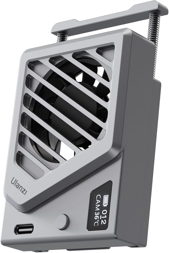 ULANZI Camera Cooling Fan Silver New, Spring Telescopic Mounting Adjustable by ulanzi