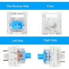 Sibba 60 Pcs Mechanical Keyboard Switches 3 Pin Blue Keyboard Clicker - Image 3