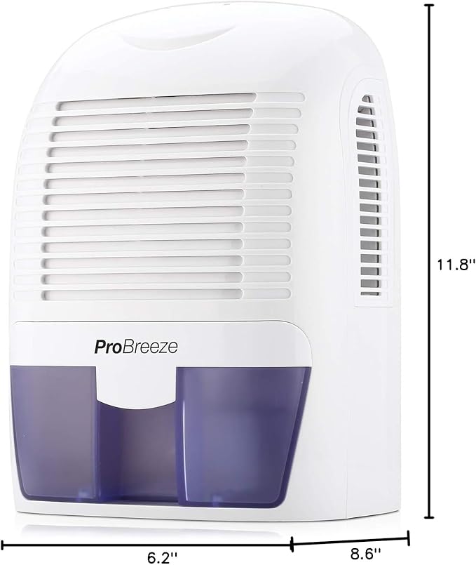 Pro Breeze Electric Mini Dehumidifier, 2200 Cubic Feet, Compact and Portable - Image 10