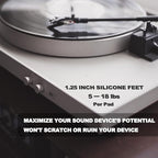 1.25" Silicone Hemisphere Bumpers Isolation Feet Rubber Non-Skid Speaker Pads - Image 4
