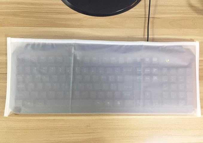 Keyboard Dust Cover, Universal PC Computer Desktop Keyboard Skin Protector - Image 3