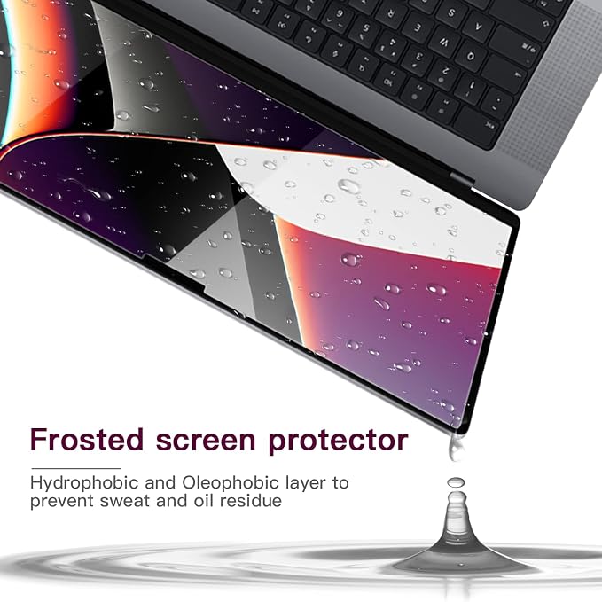 2 Pack Anti Glare Screen Protector Compatible - Image 4