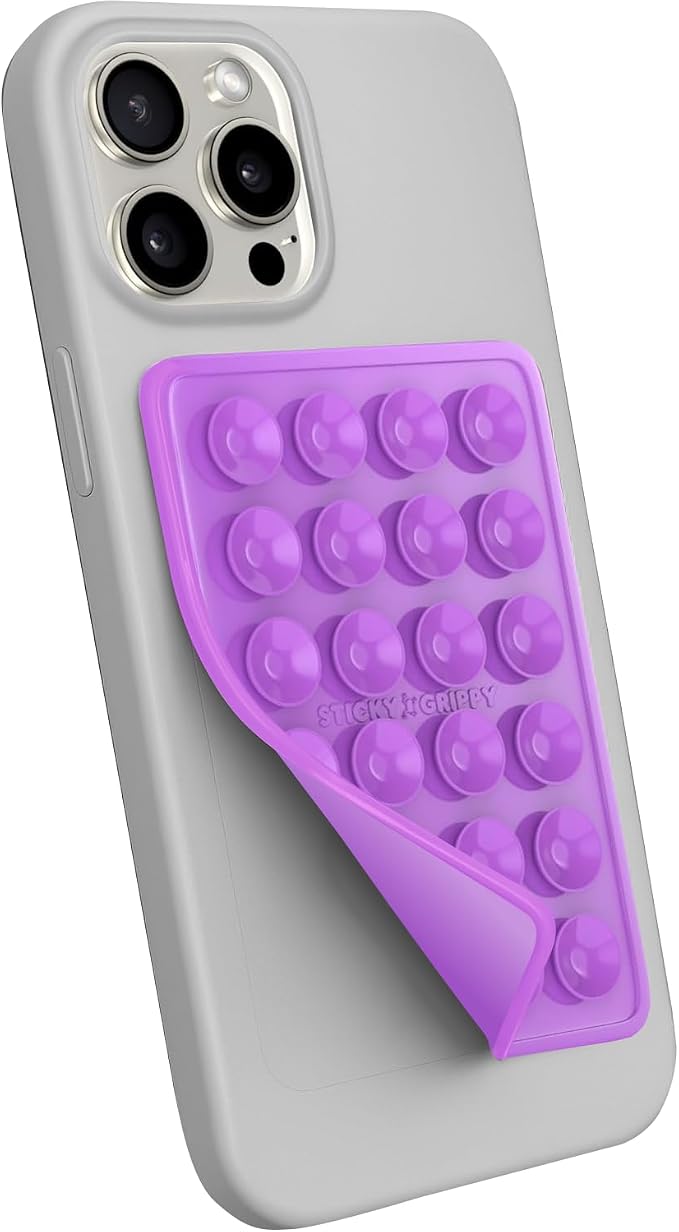 Suction Phone Case Mount, Sillicon Adhesive Phone Accessory by StickyGrippy