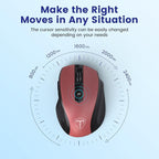 Wireless Mouse, D-09 Computer Mouse USB Cordless Mice - Image 4