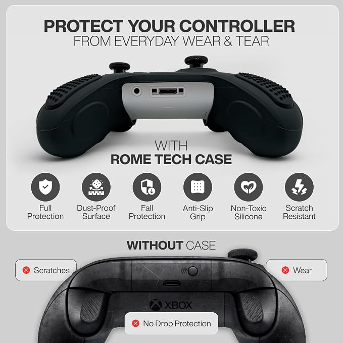 for Xbox Controller Series X/S Silicone Protective Cover, Soft Skin Xbox - Image 5