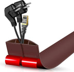 Floor Cord Cover Cavity 0.8"x0.37" Self Adhesive Cord Hider, 3.3FT Low Profile by DBHXXMB-HH