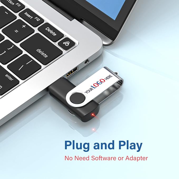 Personalized Flash Drives 64GB, Wooolken Customizable USB 2.0 Thumb Drives - Image 3