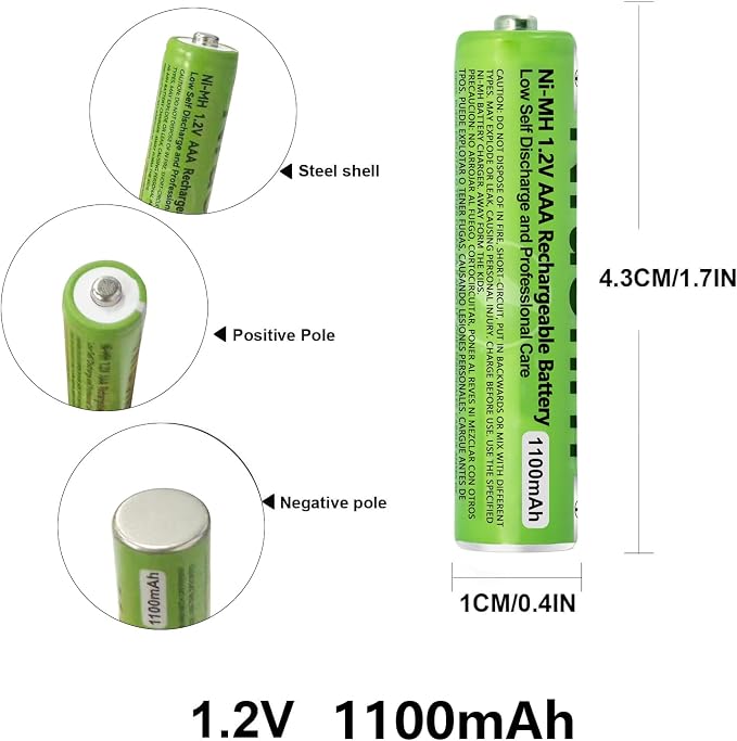 4 Pack NI-MH AAA Rechargeable Battery - Image 9