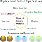 Earbuds Replacement Tips Silicone Earbud Tips Ear Gels Fit - Image 6