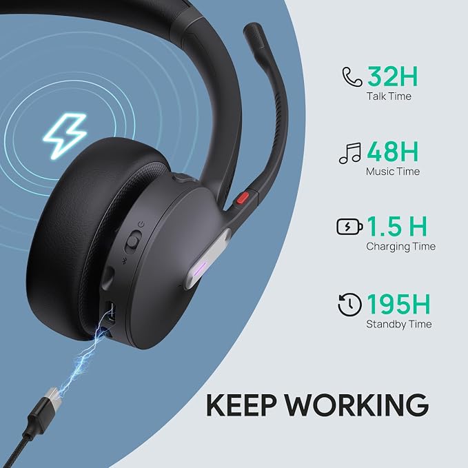 Yealink WH64 Hybrid Dual Wireless Headset - Image 4