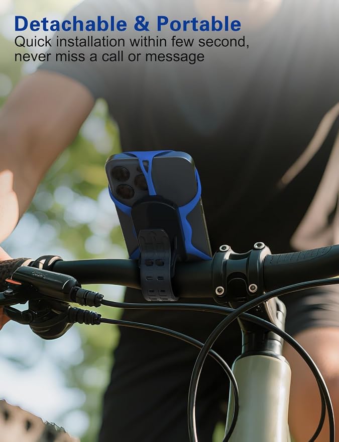 Detachable Bike Phone Mount, Universal Bicycle Phone Holder- 360° Rotatable - Image 5