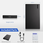 160GB External Hard Drive HDD Portable – USB 3.0 & Type-C Storage - Image 8