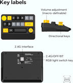 Adventurers W909 Wireless RGB Mechanical Numeric Keypad, Hot-Swappable - Image 9