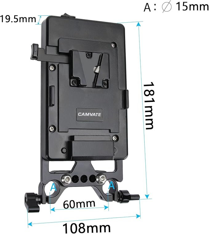 CAMVATE V Lock Mounting Plate Power Supply Splitter - Image 2