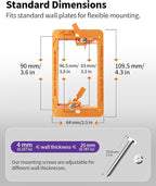 VCE Low Voltage Mounting Bracket Single Gang Wall Plate, Flush Low Voltage Box - Image 7