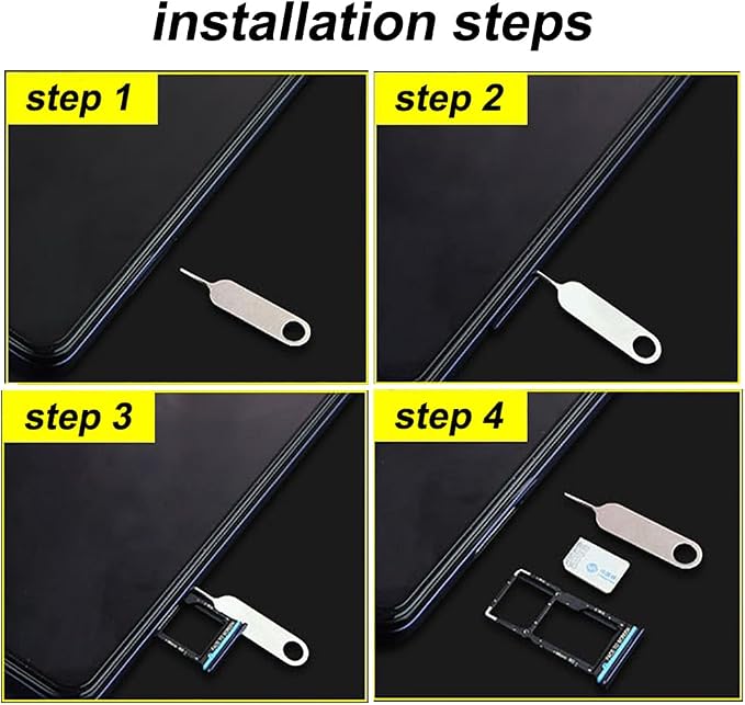 4 Pcs SIM Card Removal Openning Tool Tray Eject Pins Needle Opener Ejector - Image 5