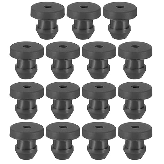 PATIKIL 5mm / 3/16 Inch Drill Hole, 1/8 Inch ID Rubber Grommets by PATIKIL