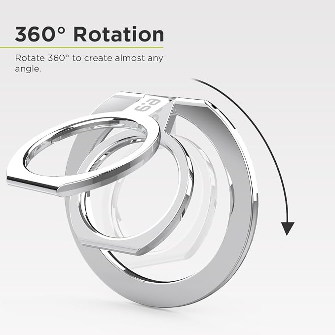 PureGear Magnetic Phone Grip Ring Stand, Magnetic Phone Ring Holder - Image 5