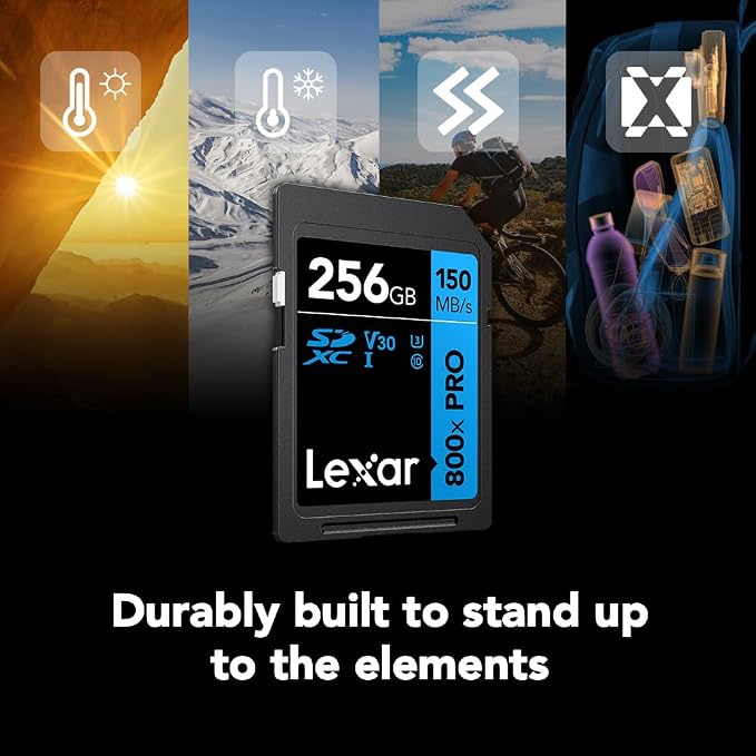 Lexar 256GB High-Performance 800x PRO SD Card, - Image 7