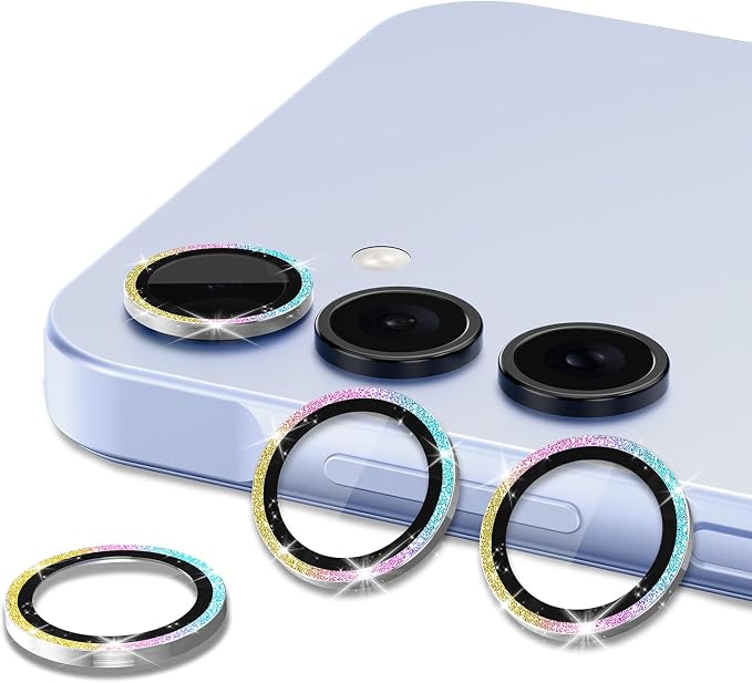 for Samsung Galaxy A16 Camera Lens Protector, Individual Metal Ring Tempered - Image 2