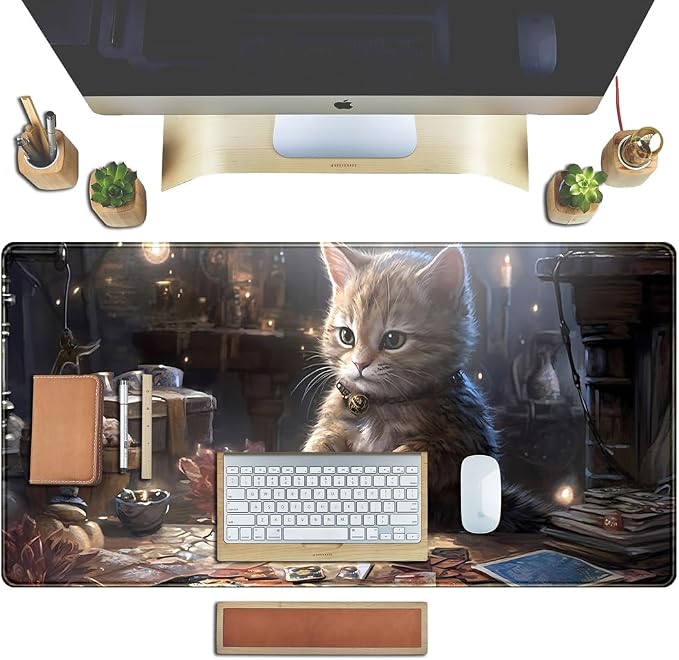 Lotus Cat XL Extended Large Gaming Mouse Pad - Image 5