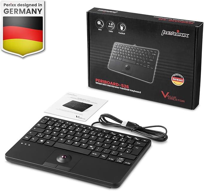 Perixx PERIBOARD-526 US, Wired Mini USB Keyboard - Image 7