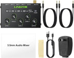 LiNKFOR 4 Channel 3.5mm Audio Mixer Stereo Audio Mixer Support RCA Input and - Image 7