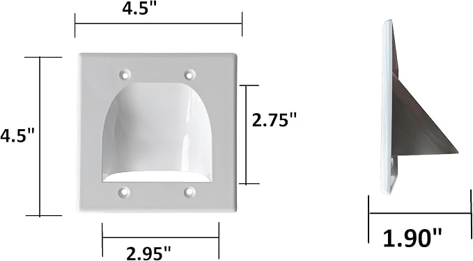 BestMounts - 6 Pack in Wall Cable Management TV Cord Hider - Image 3