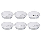 uxcell 6 Pcs 80mm Desk Grommet, Plastic Cable Hole Cover, Wire Cord Cable by uxcell