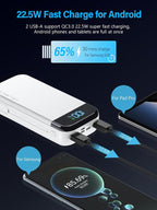 Portable Charger 32000mAh, 22.5W QC 3.0 PD 20W Smart LED Display Fast Charging - Image 6