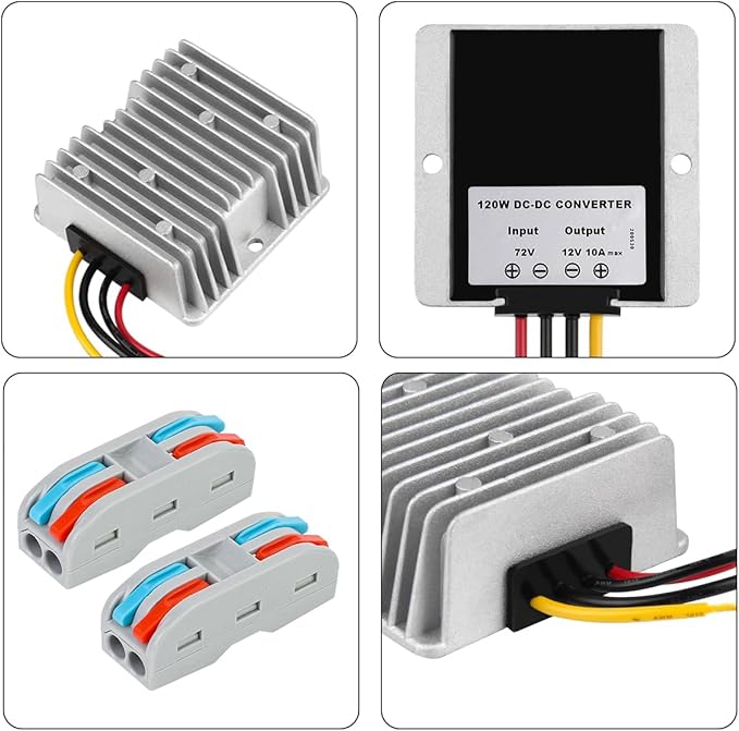 HOMELYLIFE DC 72V 60V 48V Step Down to 12V 10A 120W Voltage Regulator Buck - Image 2