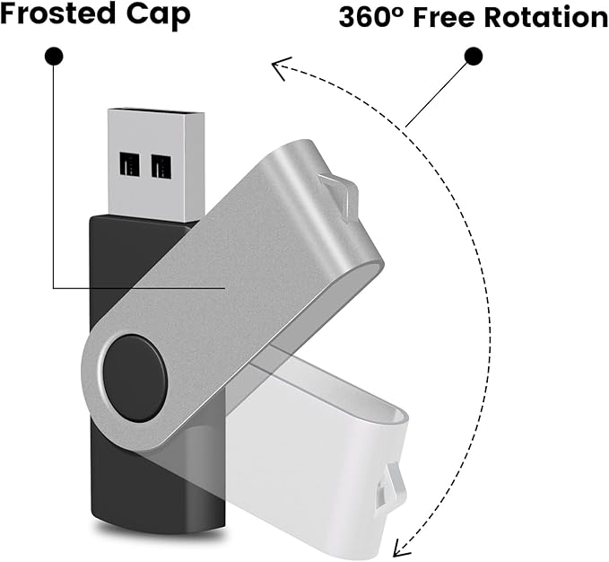 EASTBULL 64 GB Flash Drive USB 2.0 64 GB Single Pack Thumb Drive Swivel Design - Image 4