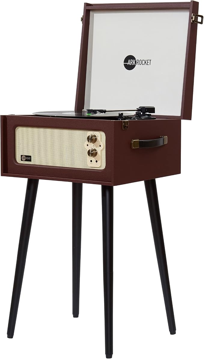 Arkrocket Discovery II 3-Speed Bluetooth Record Player Retro Console Turntable by ARKROCKETAUDIO
