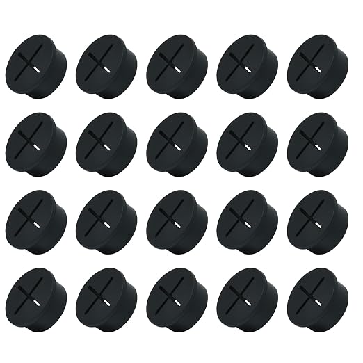20Pcs Desk Grommet, Flexible Rubber Wire Grommets, Wall Grommets by EASYEAH