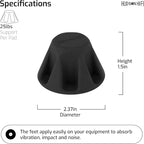Speaker Isolation Feet – 4-Pack 1.5" Bigfoot Rubber Pads – Non-Adhesive - Image 4