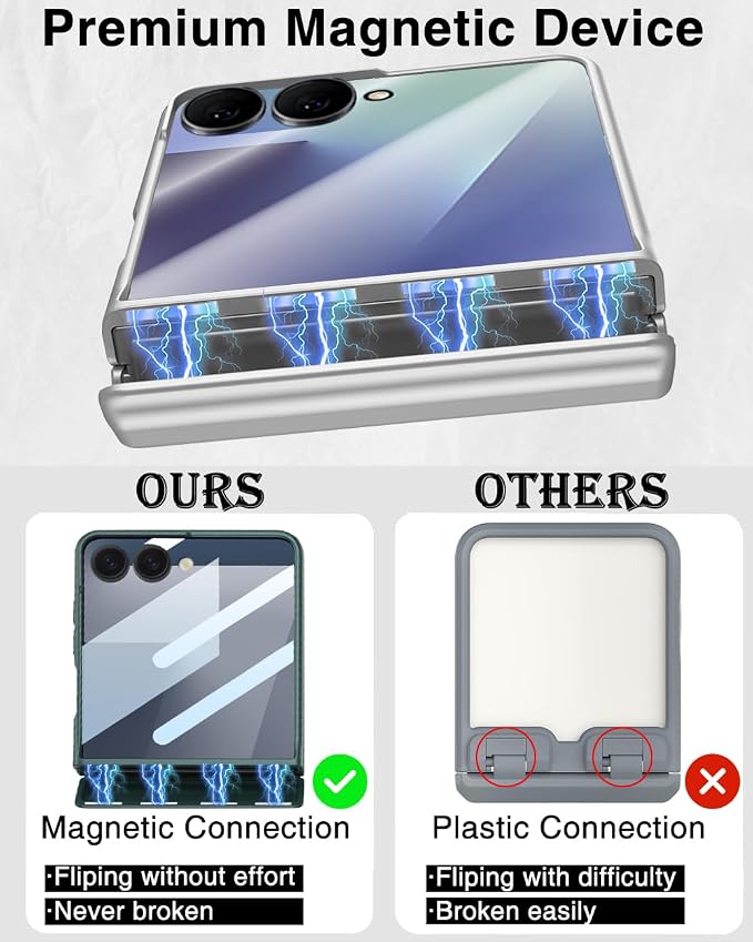STORMTAL for Samsung Galaxy Z Flip 7 Case, Hinge Protection, Built-in Screen - Image 4