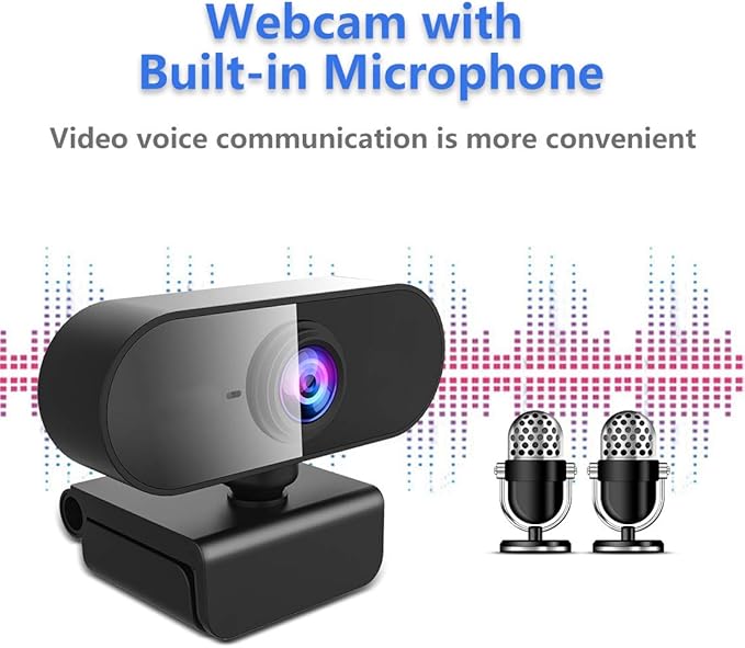 Webcam for pc with Microphone, Full Hd 1080P Streaming Web Cam for Mac Laptop - Image 3