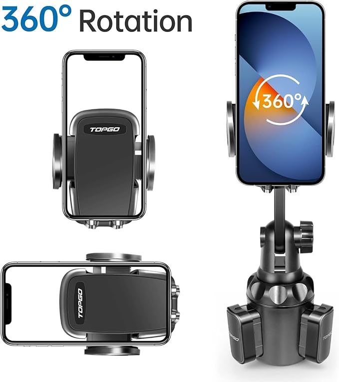 TOPGO Cup Phone Holder for Car, Car Cup Phone Mount, Compatible - Image 5