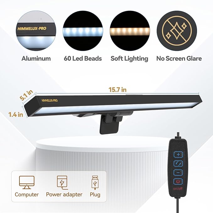 Led Desk Lamp for Office Home Computer Monitor Light Bar USB Powered Monitor - Image 5