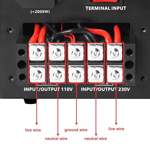 Yinleader 5000W PRO Voltage Transformer Converter Step Up/Down AC 110V/120V to - Image 7