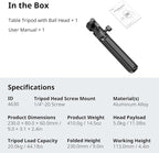SmallRig Portable Mini Desktop Tripod, Aluminum Alloy Compact Small Tabletop - Image 7