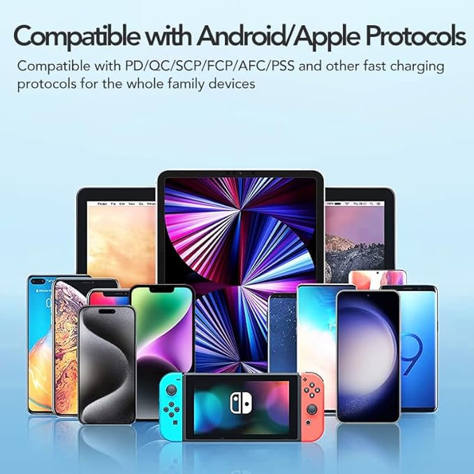 Retractable Car Charger, 4 in 1 Super Fast Car Phone Charger 60W, 2 Retractable - Image 9