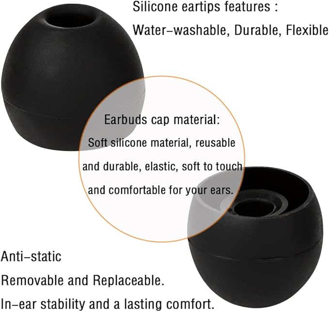 18 Pairs Silicone Earbud Tips Replacement Ear Tips Earbuds Cap - Image 5