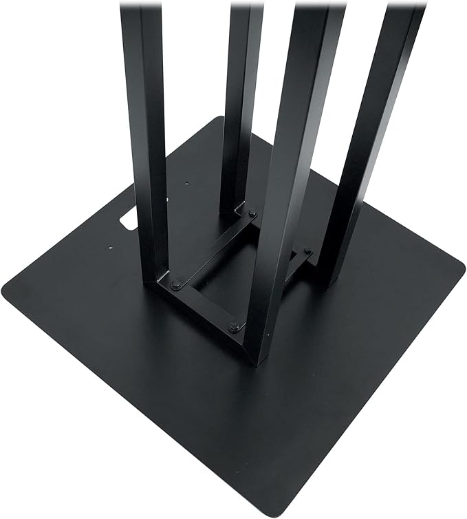 Rockville RTP33-TV Black Totem DJ Speaker/Lighting Stand, Detachable TV Mount - Image 3