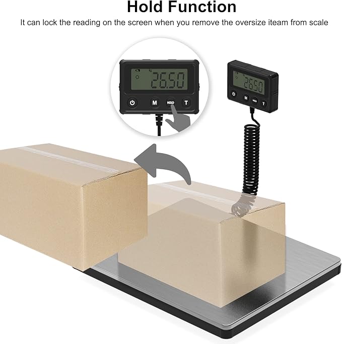 Maxus Shipping Scale 440lb, LCD Digital Postal Scale - Image 4